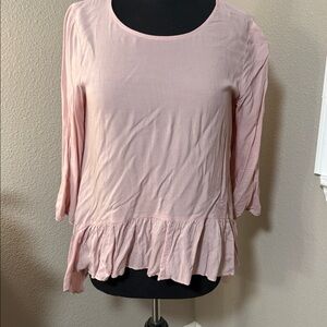 Simply Vera Vera Wang Blush Pink Blouse